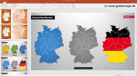 kostenlose deutschlandkarte für powerpoint